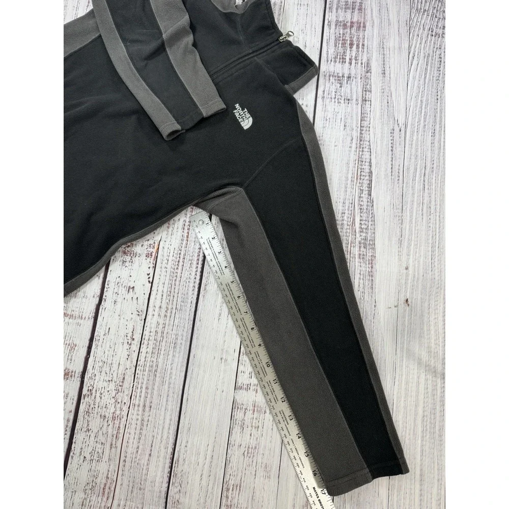The North Face Sweater Jacket Mens Black‎ Gray Zip Fleece